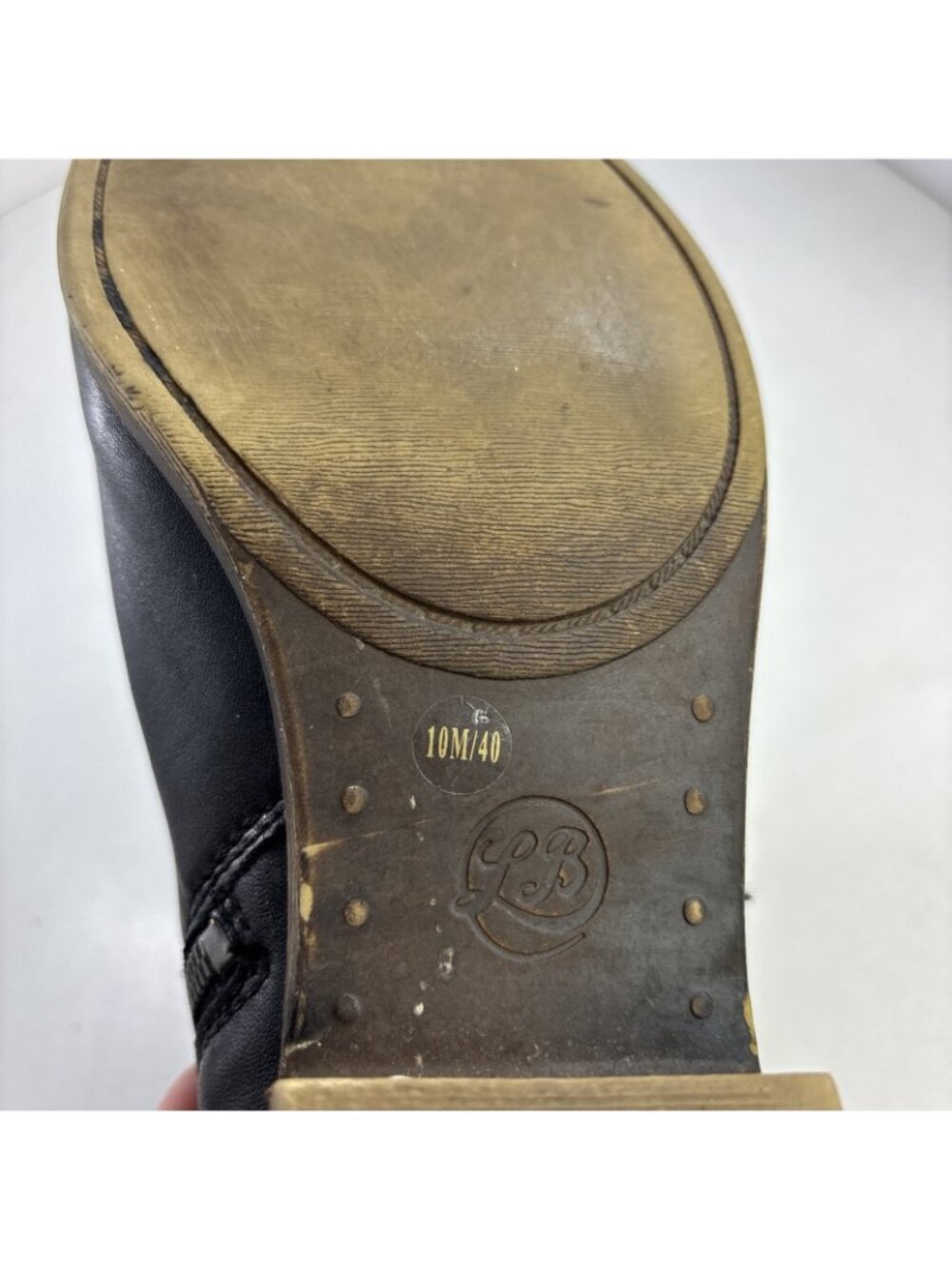 Lucky Brand Basel Black Leather Ankle Booty Shoes Womens Size 10 EU40 - Picture 7 of 7
